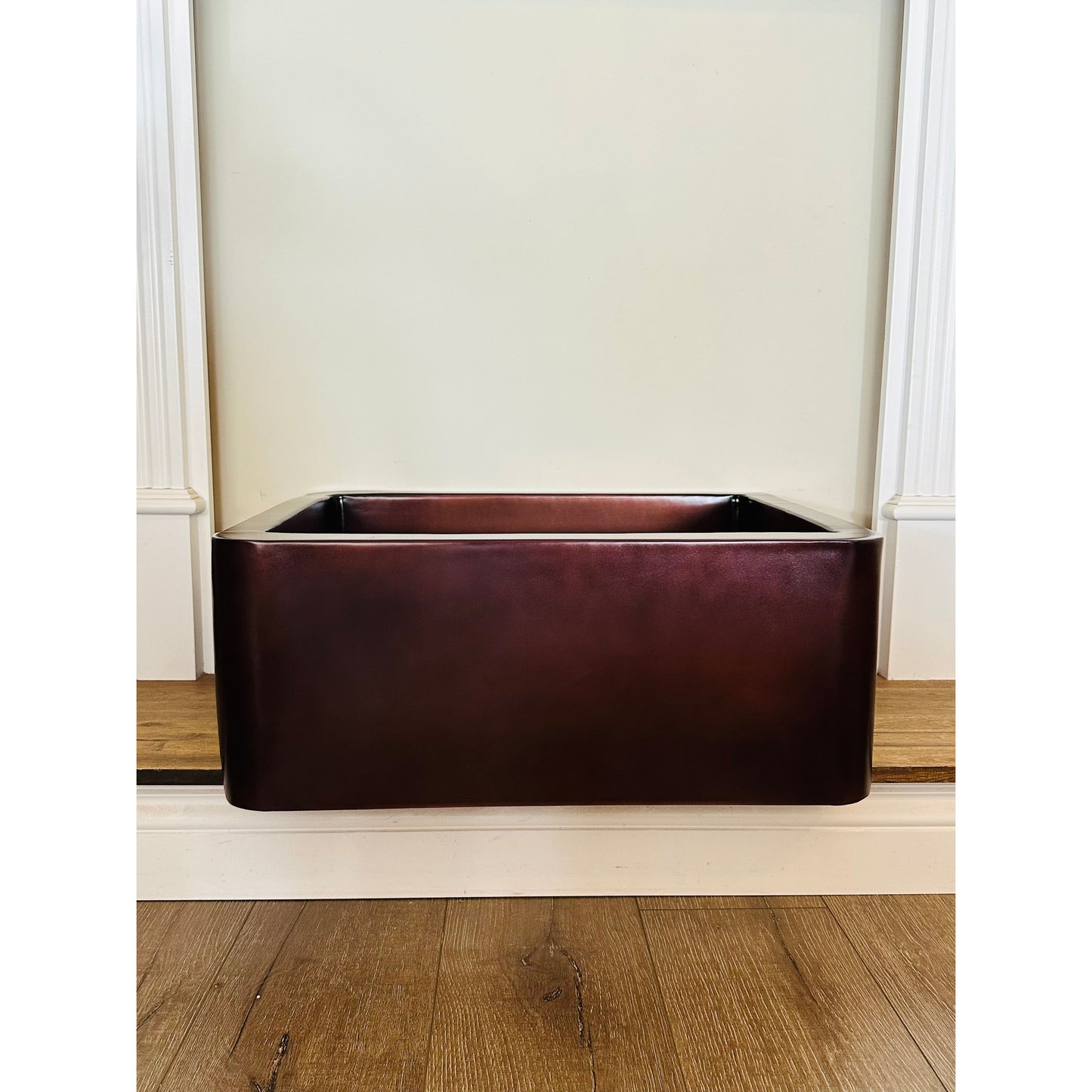 Dark Ancient Copper Farmhouse Sink Small