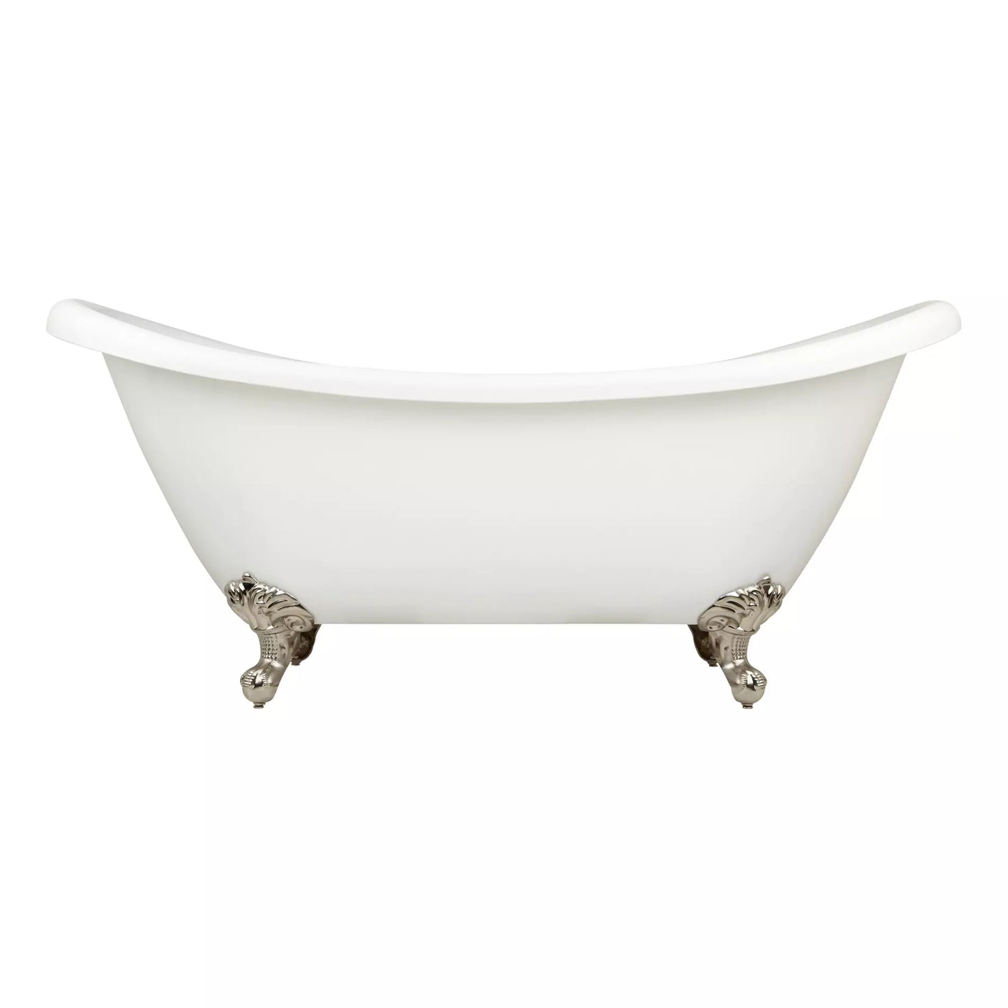 Double Ended White Slipper Bath (Made From Solid Copper)