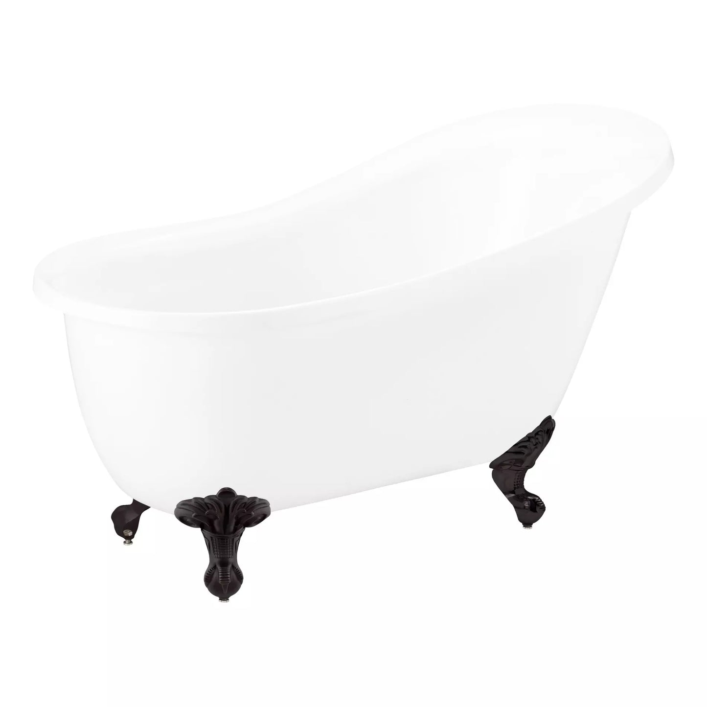 Osborne White Single Slipper Bath (Made From Solid Copper)