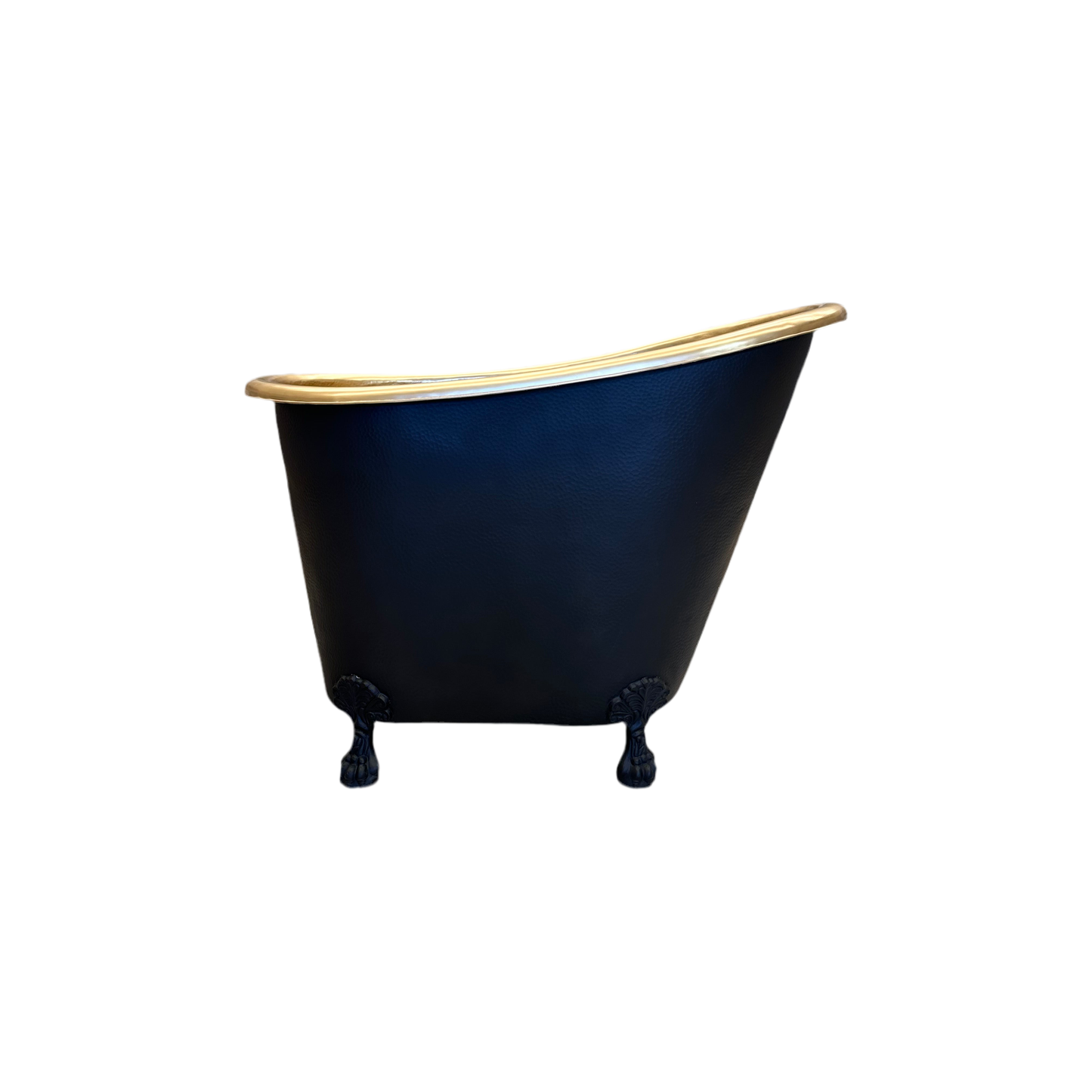 Brass Black Hammered Japanese Soaking Claw Tub