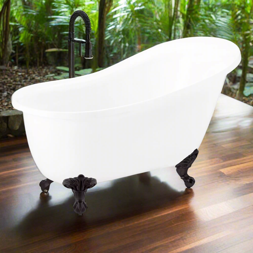 Osborne White Single Slipper Bath (Made From Solid Copper)