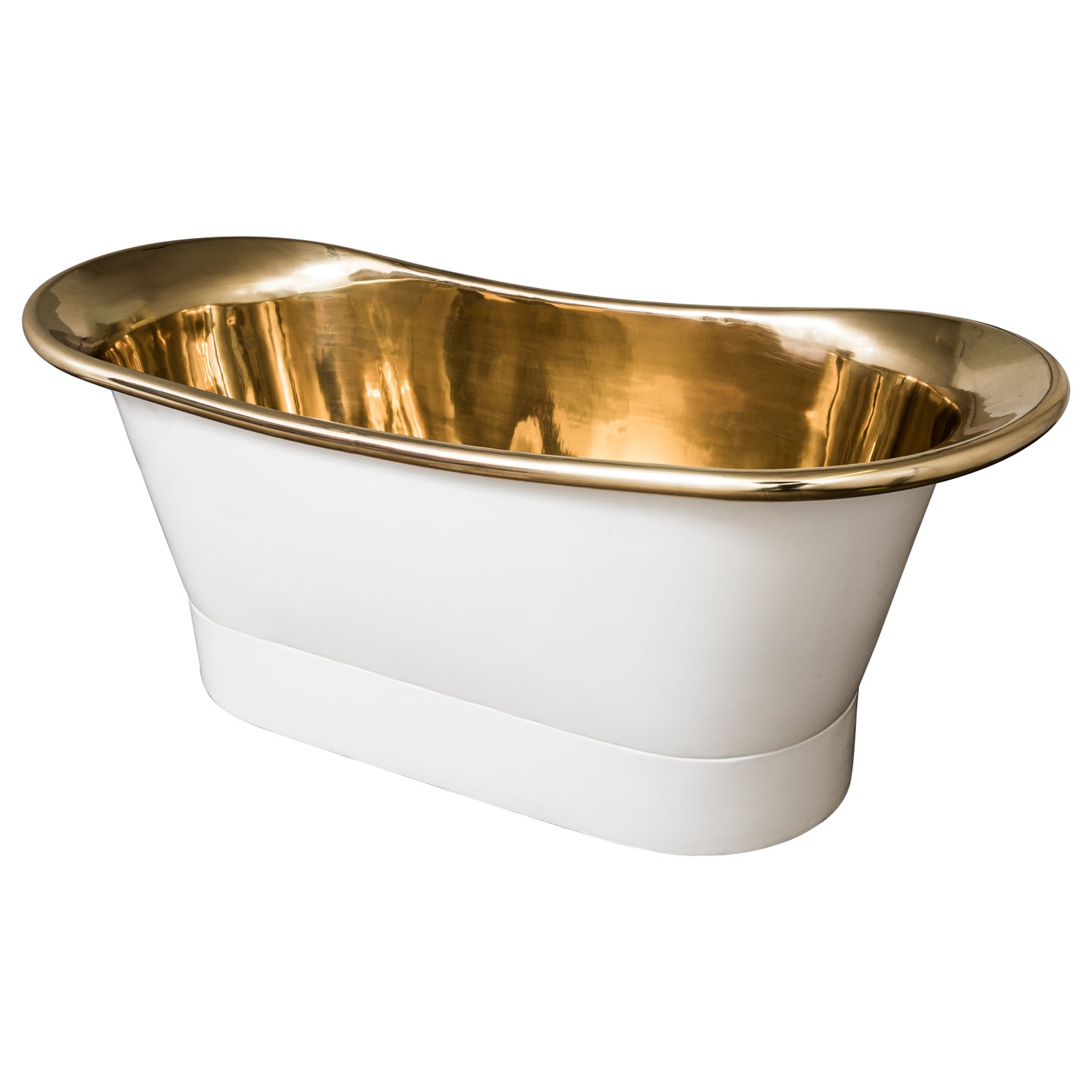 White Brass Bath