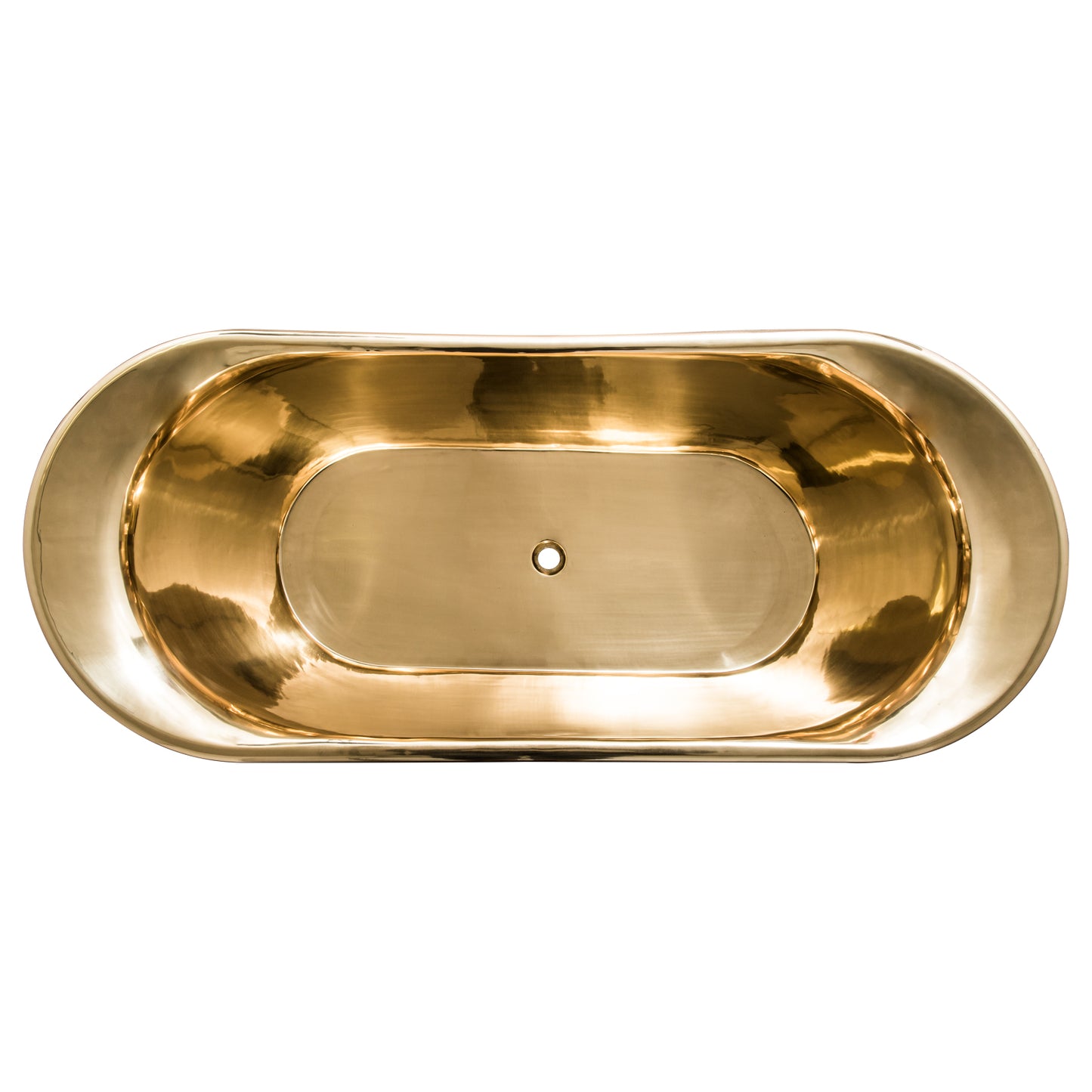 White Brass Bath