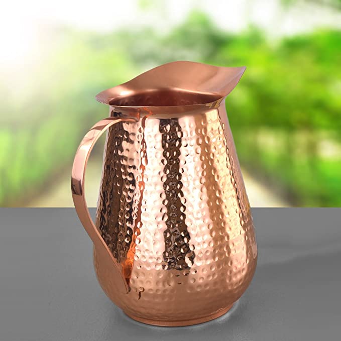 Pure Copper Pitcher Hammered